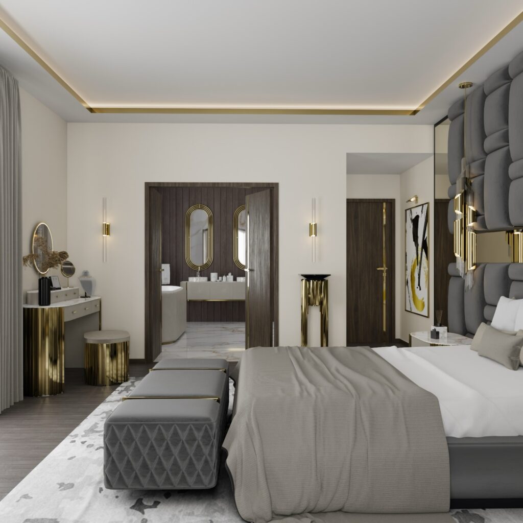 Modern residential interior design in Westlake TX with elegant finishes