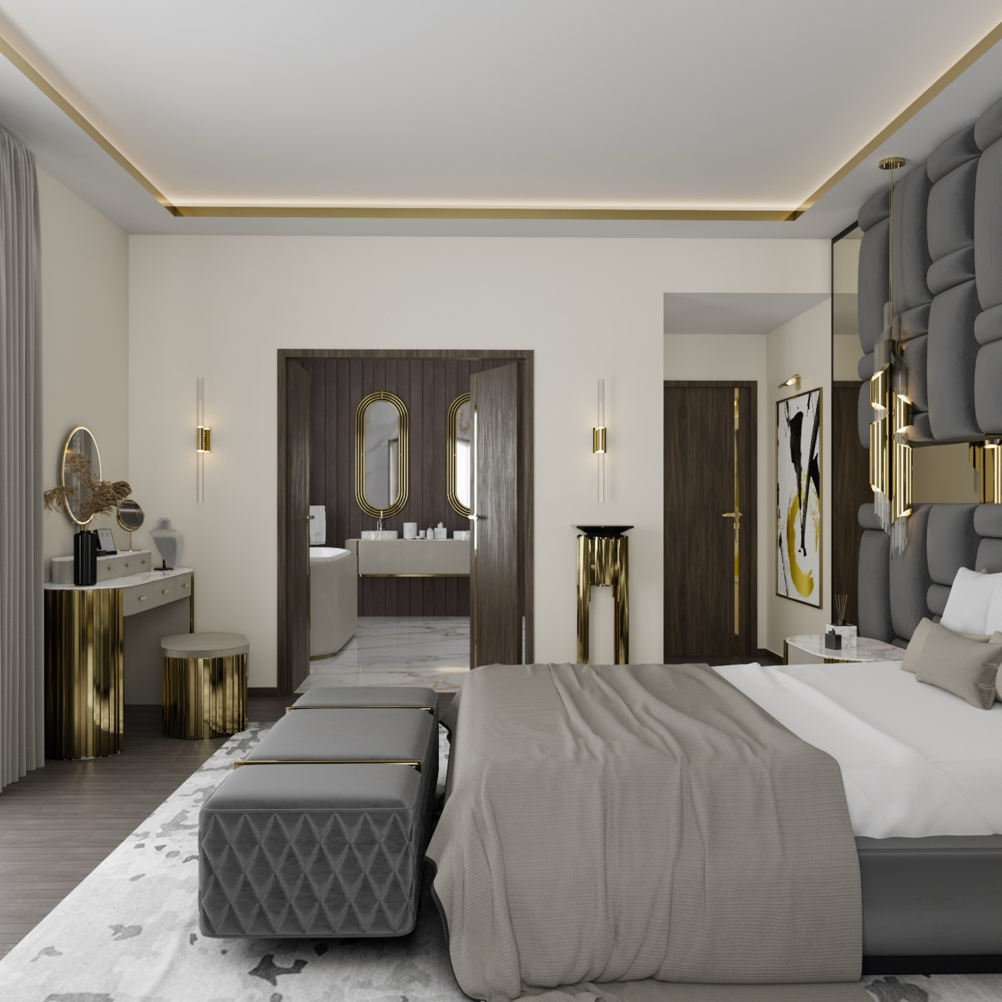 Modern residential interior design in Westlake TX with elegant finishes
