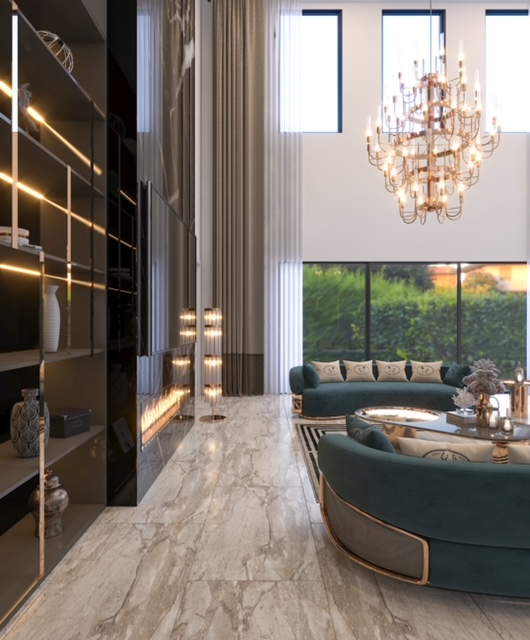 Sunlit Luxury Lounge Area